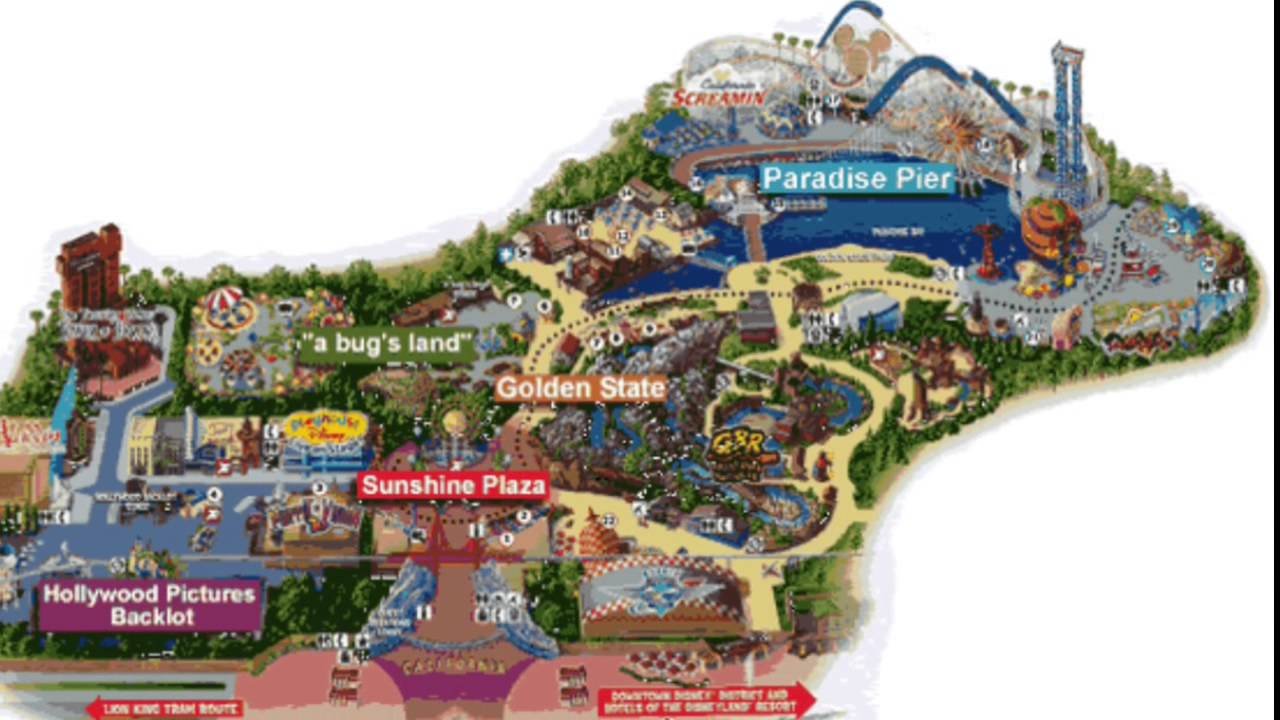 california adventure maps